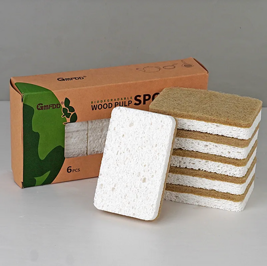 Natural Fiber Dish Scrubber Pack – Plastic-Free Kitchen Essential